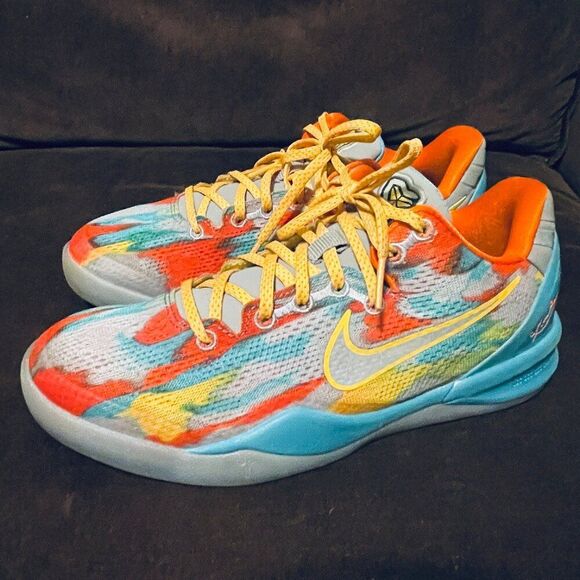 Nike Kobe 8 Protro Venice Beach GS Basketball HF7319-001 Size 5Y 37.5 EUR 4.5 UK - Picture 3 of 16